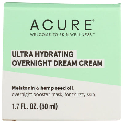 Acure - Hydrating Cream - Overnight, 1.7fo (Pack of 1)