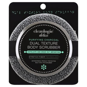 Cleanlogic - Detoxify Dual-Texture Body Exfoliator Scrubber, 1 Each