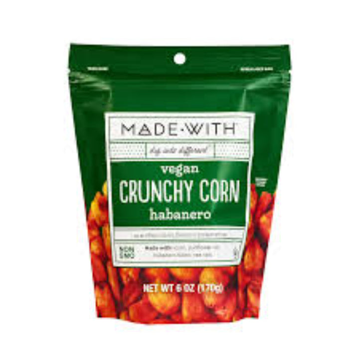Made With - Crunchy Corn Snacks Habanero, 6 oz | Pack of 12