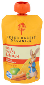 Peter Rabbit Baby Carrot Squash Apple Organic 4.4 Oz - Pack Of 10