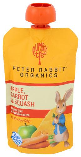 Peter Rabbit Baby Carrot Squash Apple Organic 4.4 Oz - Pack Of 10