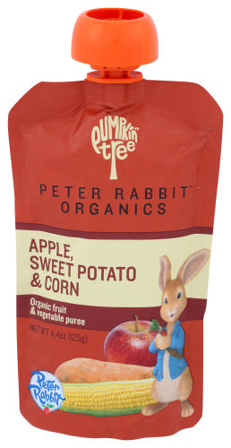 Peter Rabbit Baby Sweet Potato Corn Apple Organic O 4.4 Oz - Pack Of 10