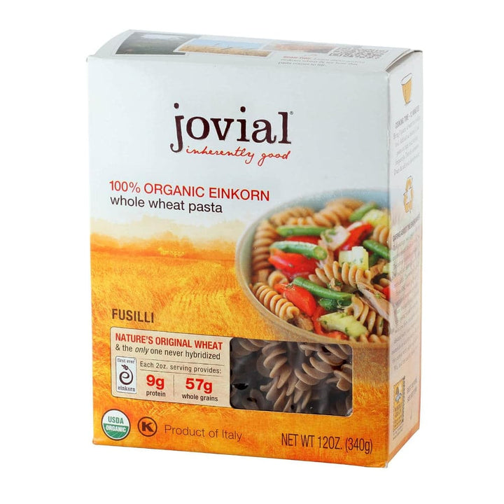 Jovial - Einkorn Organic Whole Wheat Pasta Fusilli 12 OZ - Pack of 12