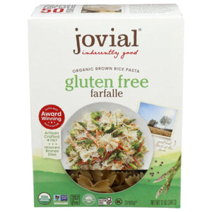 Jovial - Organic Brown Rice Farfalle Pasta 12 OZ - Pack of 12