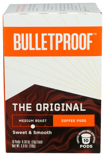 Bulletproof - Pods Original Coffee 10 Count, 3.8 Oz (Pack Of 6)