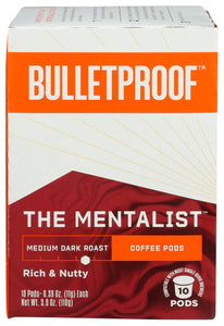 Bulletproof - Pods The Mentalist Coffee, 3.9 Oz (Pack Of 6)