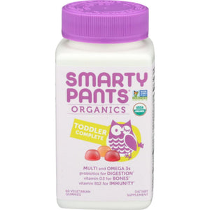 SmartyPants - Organics Toddler Complete Immunity, 60 Vegetarian Gummies