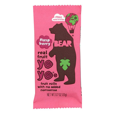 Bear Snacks - Fruit Roll - Raspberry, 0.7oz (Pack of 18)