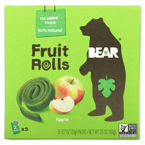 Bear Yoyo - Fruit Roll Multipack - Apple, 3.5 oz - Pack of 6