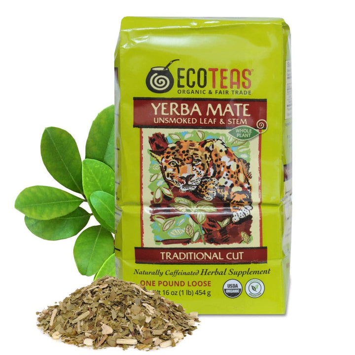 Eco Teas - Organic Loose Leaf Tea Yerba Mate, 16 oz