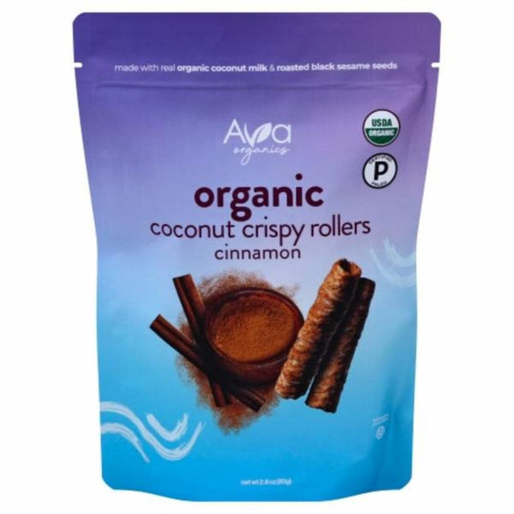 Ava Organics - Coconut Crispy Rollers Cinnamon, 14.1 oz