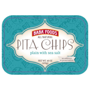 Baba Foods - All Natural Pita Chips Plain with Sea Salt, 16 oz