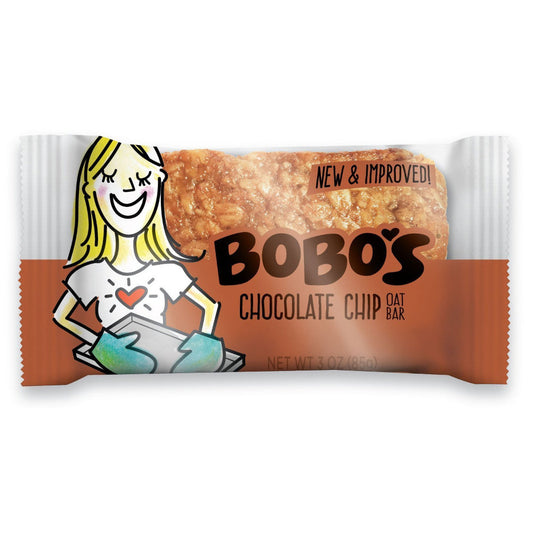 Bobos Oat Bars - Oat Bar - Chocolate Chip, 3oz (Pack of 12)