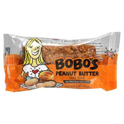Bobos Oat Bars - Oat Bars - Peanut Butter, 3oz (Pack of 12)