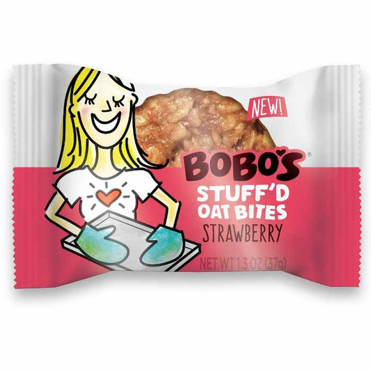 Bobos Oat Bars - Stuffed Bites - Strawberry, 6.5oz (Pack of 6)