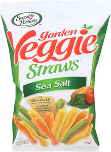 Sensible Portions Straw Veggie Sea Salt 5 Oz - Pack Of 12