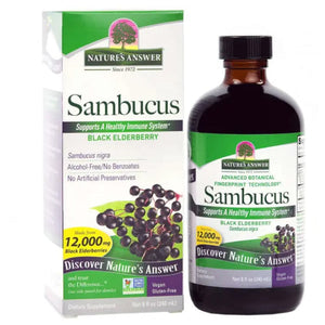 Nature's Answer - Sambucus Black Elderberry Vitamin - 8oz