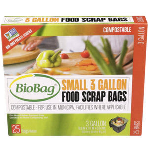 Biobag - Food Waste Compostable Bags, 25 Count