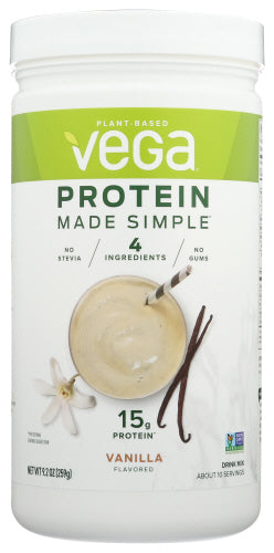 Vega Made Simple Protein Powder in Vanilla 9.2 OZ - Pack of 1