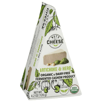 Nuts For Cheese - Cheese - Artichoke Herb, 4.2oz (Pack of 6)
