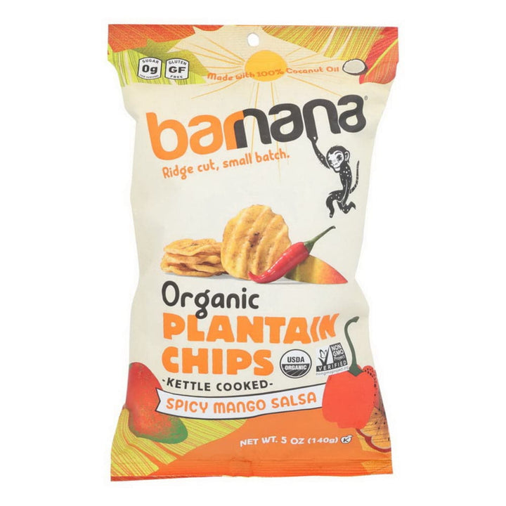 Barnana - Organic Plantain Chips Spicy Mango Salsa, 5 Oz