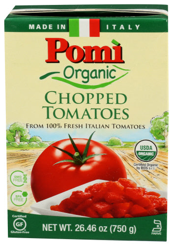 Pomi Tomatoes Chopped Organic 26.46 Oz - Pack Of 12