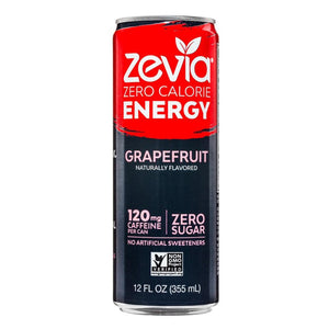 Zevia - Zero Calorie Energy Drink Grapefruit  12 OZ - (Pack of 12)