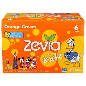 Zevia - Kidz Orange Cream Zero Calorie Soda 45 FO - (Pack of 4)