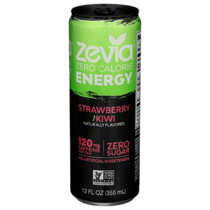 Zevia - Energy Strawberry Kiwi Drink 12 FO - (Pack of 12)