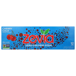 Zevia - Zero Calorie Soda Cherry Cola 144 FO - (Pack of 2)