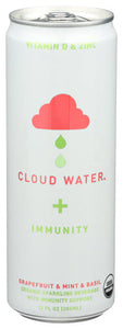 Cloud Water - Immunity Water Organic Sparkling Mint Grapesfruit Basil, 12 Floz (Pack Of 12)