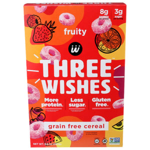 Three Wishes - Grain Free Cereal Fruity 8.6 OZ - Pack of 6