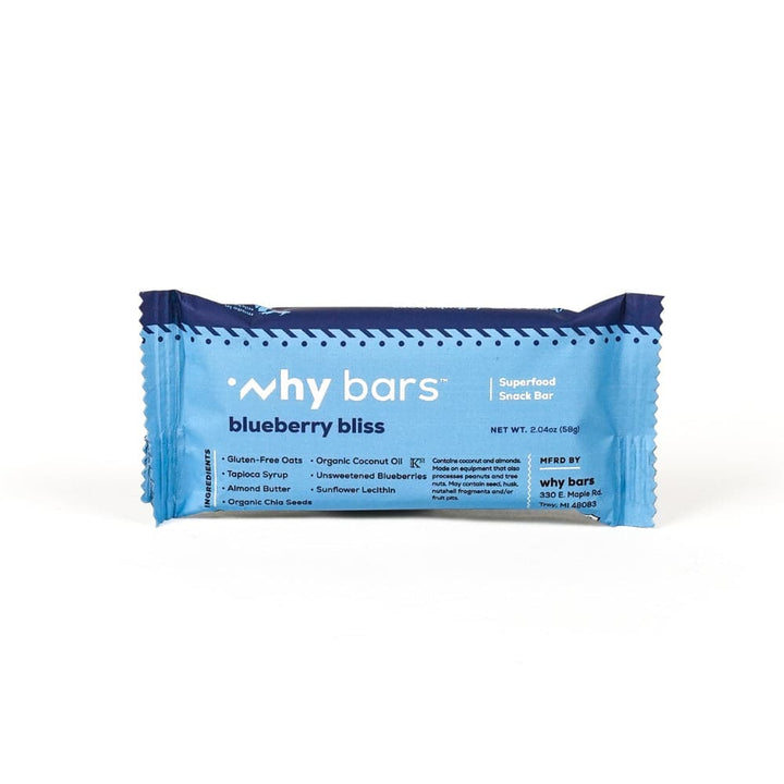 Why Bars - Blueberry Bliss Bar 2.04 OZ - Pack of 12