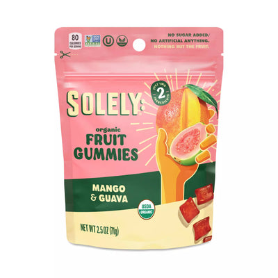 Solely - Fruit Gummies - Mango Guava, 2.5oz (Pack of 12)