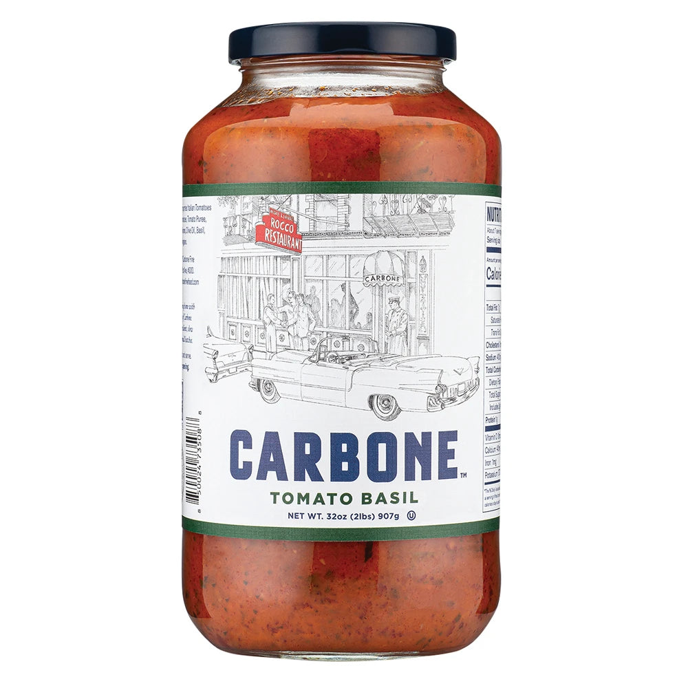 Carbone - Tomato Sauce - Basil, 32oz (Pack of 6)