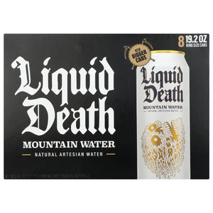 Liquid Death - Still Mountain Water, 8-Pack, 153.6 Fl Oz | Pack of 3