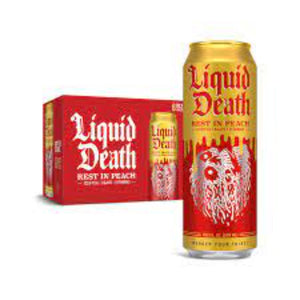 Liquid Death - Rest In Peach Iced Tea, 153.6 Fl Oz | Pack of 3