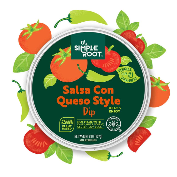 The Simple Root - Salsa Con Queso Style Dip 8 Oz - (Pack Of 6)