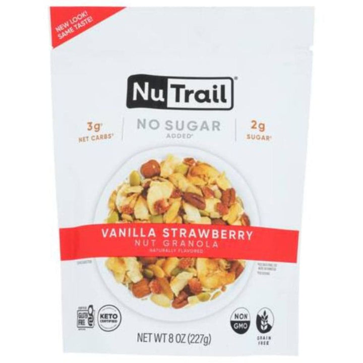 NuTrail - Nut Granola Vanilla Strawberry No Sugar - 8oz