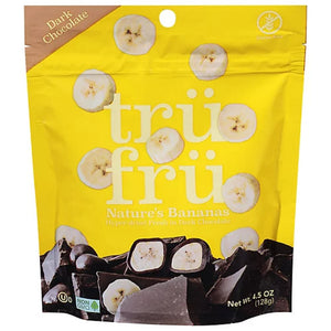 Tru Fru - Hyper-Dried Banana Covered In Dark Chocolate 4.5 OZ - (Pack of 6)