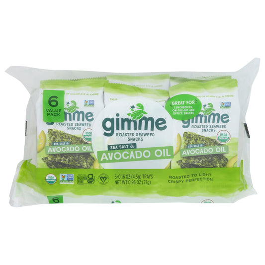 Gimme - Seaweed - Sea Salt, 0.95oz (Pack of 8)
