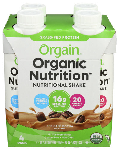 Orgain Protein Ready-to-Drink Matcha 4-Pack Organic 44 Fo - Pack Of 3