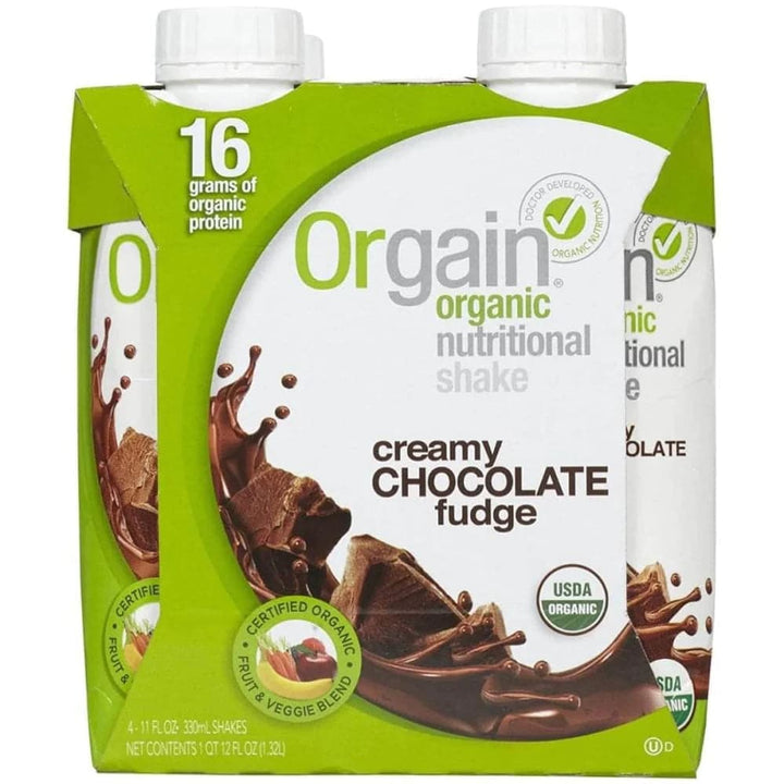 Orgain - Protein Shake Chocolate Fudge 4pk - 12floz