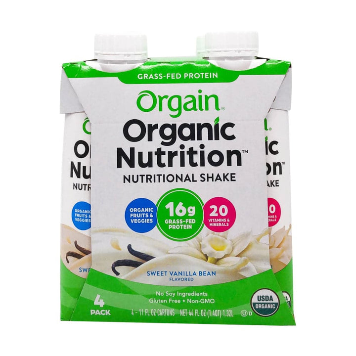 Orgain - Protein Shake Vanilla 4pk - 11floz