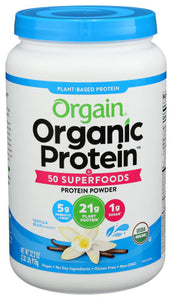 Orgain Vegan Protein Superfood Vanilla Organic 2.02 LB - Pack of 1