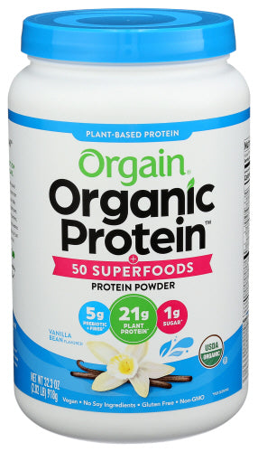 Orgain Vegan Protein Superfood Vanilla Organic 2.02 LB - Pack of 1