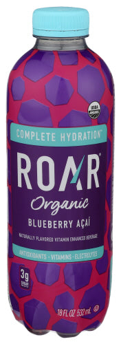 ROAR Beverages Blueberry Acai Organic 18 Fo - Pack Of 12