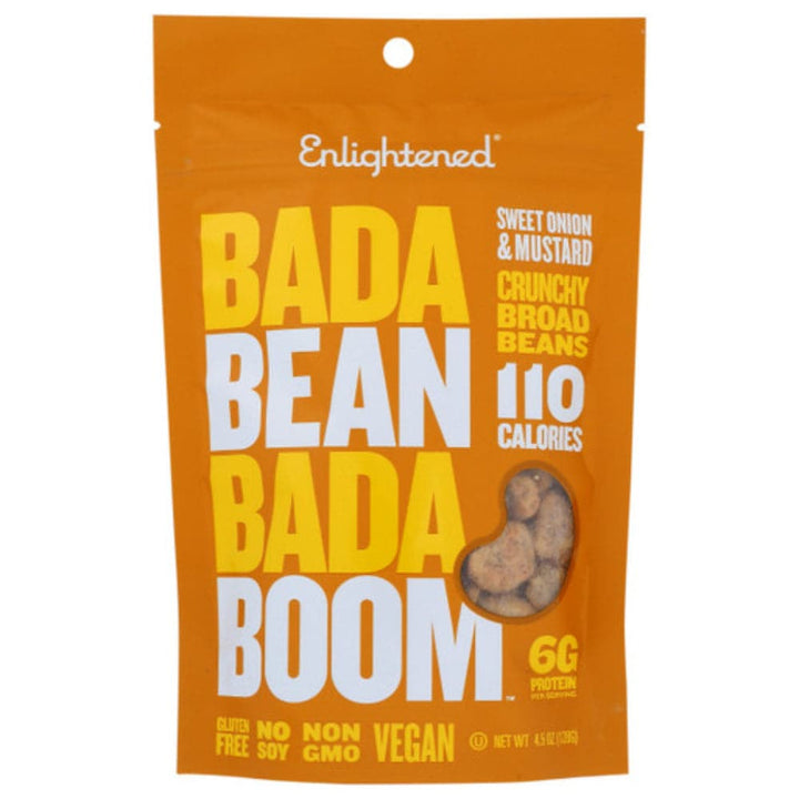 Bada Bean Bada Boom - Sweet Onion & Mustard Crunchy Broad Bean, 4.5 oz