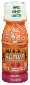 Brain Juice - Shot Active, Pomegranate Acai, 2.5 fl oz - Pack of 12