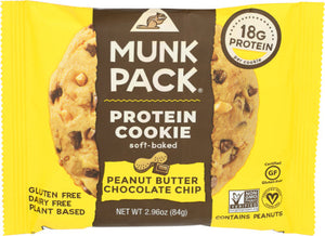 Munk Pack Peanut Butter Chocolate Protein Cookie 2.96 Oz - Pack of 6